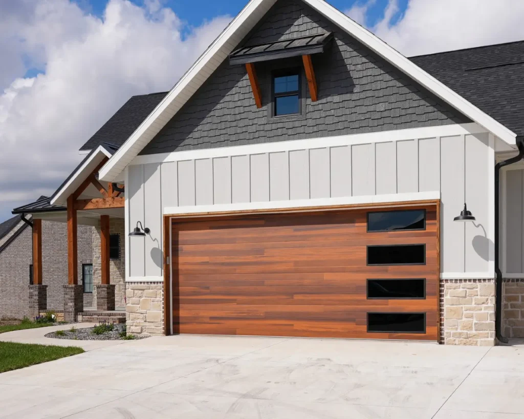 Garage Door Wood Install